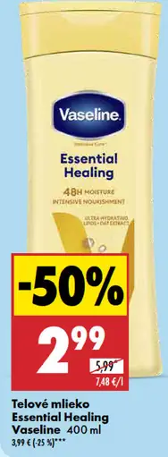 Vaseline Telové mlieko Essential Healing