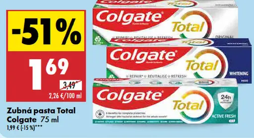 Colgate Zubná pasta Total