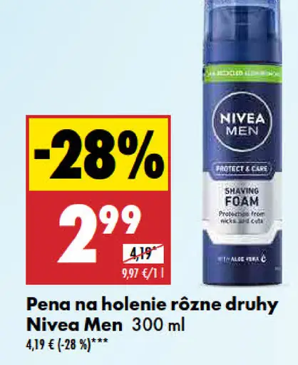 Nivea Men pena na holenie