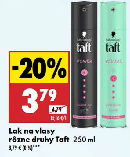 Taft lak na vlasy