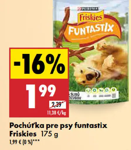 Friskies Pochúťka pre psy funtastix