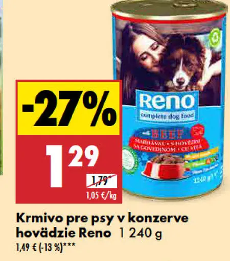 Reno konzerva pre psy