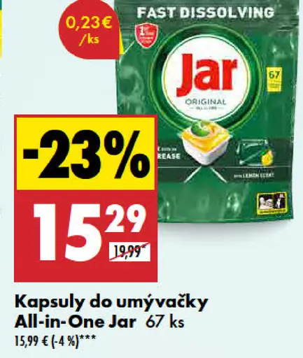 Kapsuly do umývačky All in One Jar