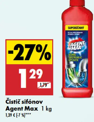 Agent Max čistič sifónov
