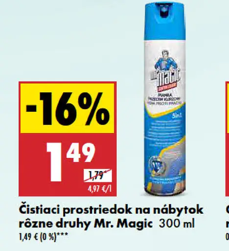 Mr. Magic čistič na nábytok