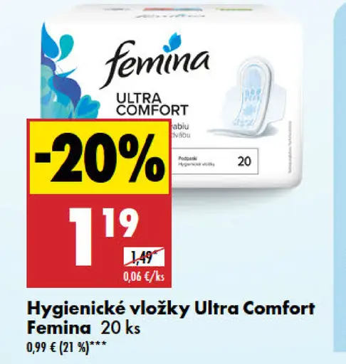 Femina Ultra Comfort Hygienické vložky