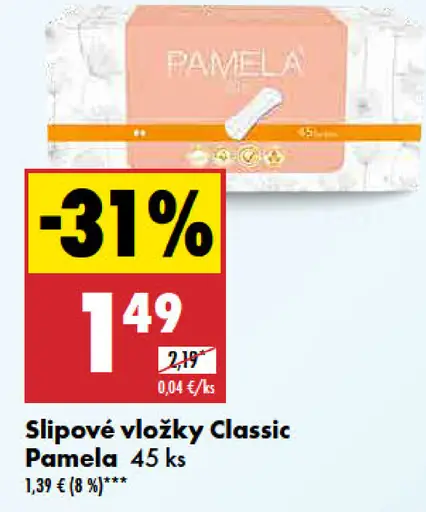 Pamela Slipové vložky Classic