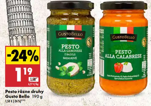 Gusto Bello Pesto rôzne druhy