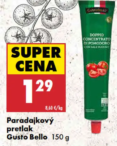 Gusto Bello Paradajkový pretlak