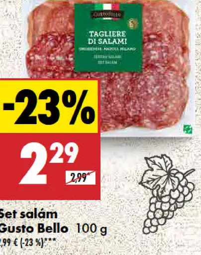 Gusto Bello Set salám Tagliere di Salami