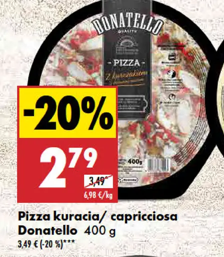 Donatello Pizza kuracia/capricciosa