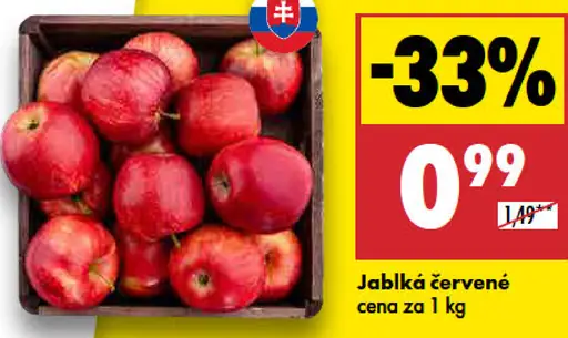 Červené jablká