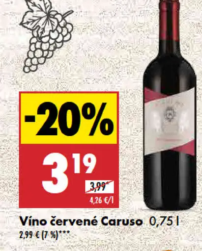 Vino červené Caruso
