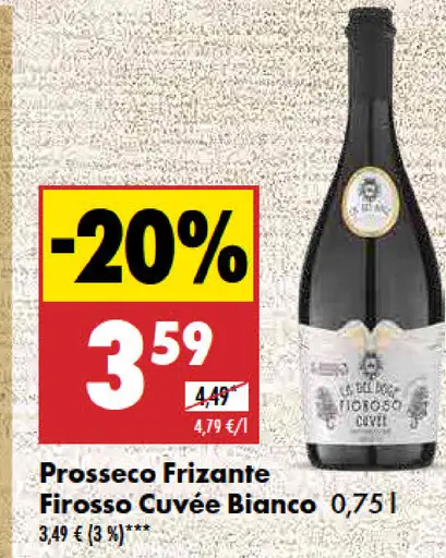 Prosecco Frizante Firosso Cuvée Bianco