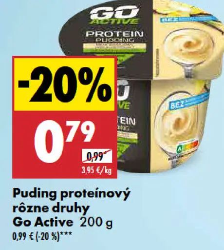 Go Active puding proteínový