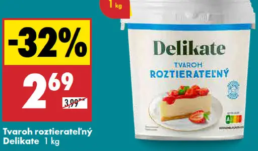 Delikate Tvaroh roztierateľný
