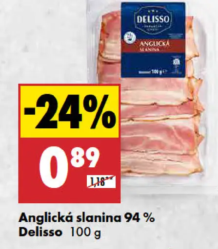 Delisso Anglická slanina 95%