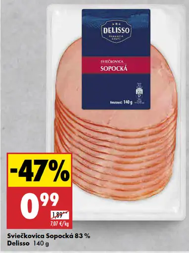 Delisso Sviečkovica Sopocká 83%