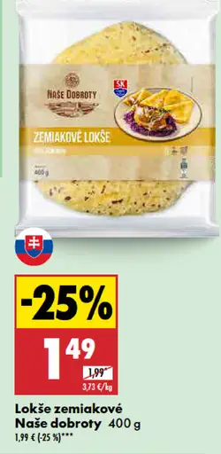 Naše dobroty lokše zemiakové
