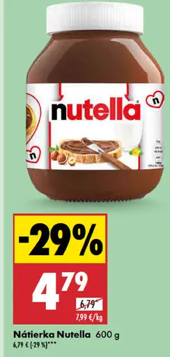 Nutella nátierka