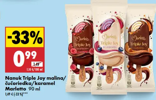 Marletto Nanuk Triple Joy Malina/Čučoriedka/Karamel