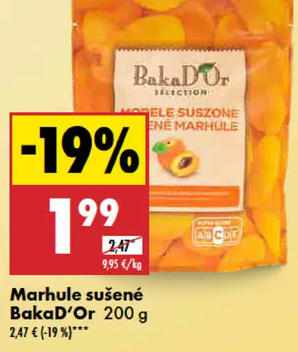 BakaD'Or Marhule sušené