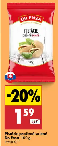 Dr. Ensa pistácie pražené solené