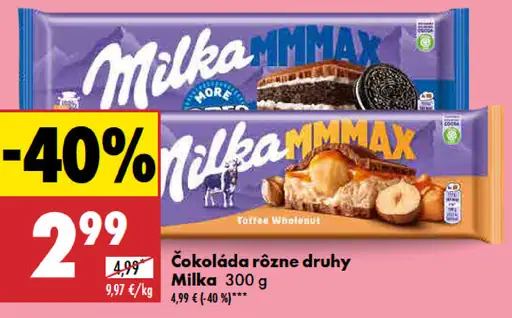 Milka Mliečna čokoláda