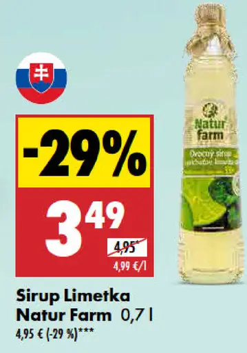 Natur Farm Sirup Limetka