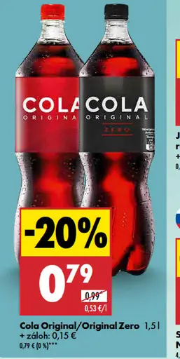 Cola Original/Original Zero
