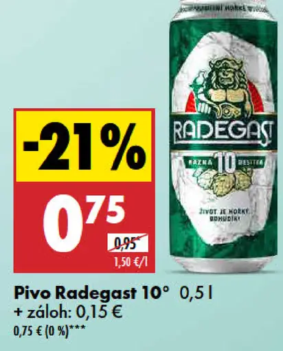 Radegast 10° plechovka