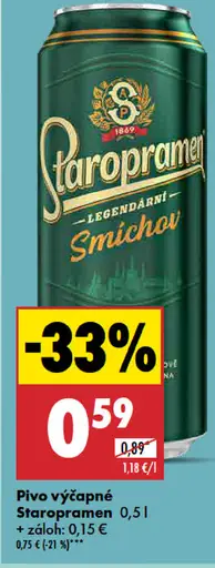 Staropramen výčapné plechovka