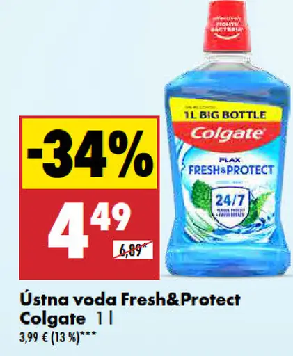 Colgate ústna voda Fresh&Protect