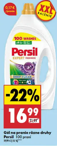 Persil gél na pranie rôzne druhy