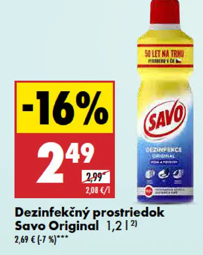 Savo Dezinfekčný prostriedok Original