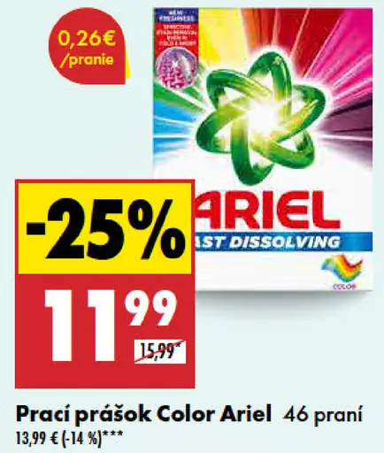 Ariel prací prášok Color
