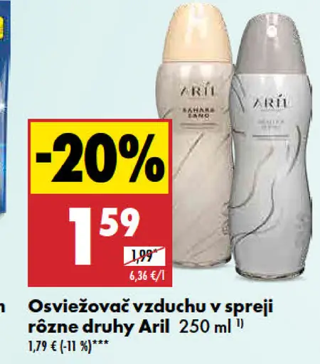 Ariel Osviežovač vzduchu v spreji rôzne druhy