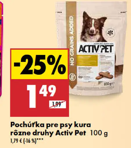 Activ Pet kura pochúťka pre psy