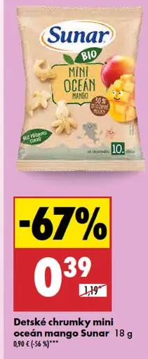 Sunar detské chrumky mini oceán mango