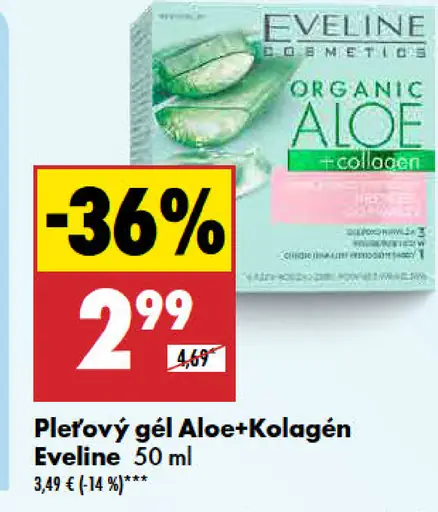 Eveline Pleťový gél Aloe+Kolagén