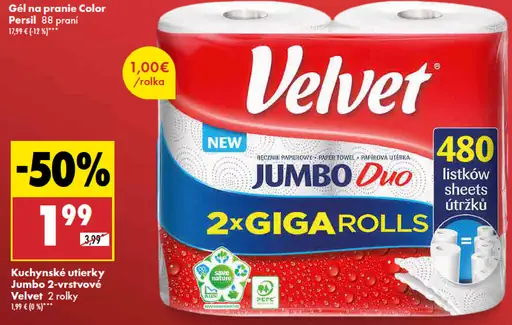 Velvet Jumbo 2-vrstvové