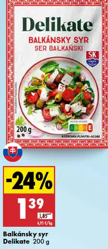 Delikate Balkánsky syr