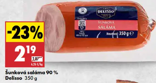Delisso Šunková saláma 90%