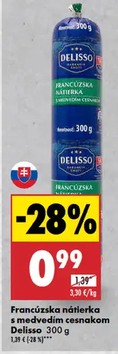 Delisso Francúzska nátierka s medvedím cesnakom