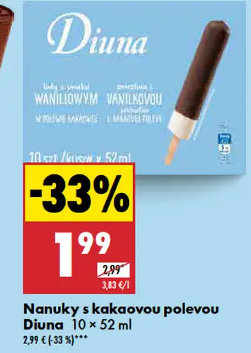 Diuna Nanuky s kakaovou polevou