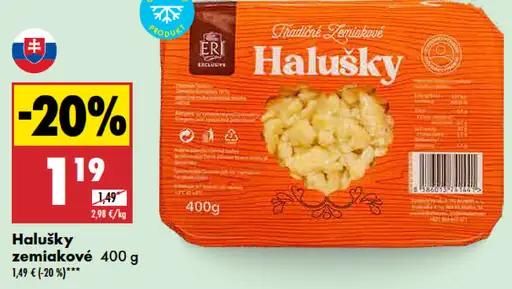 Eridanous Halusky zemiakové