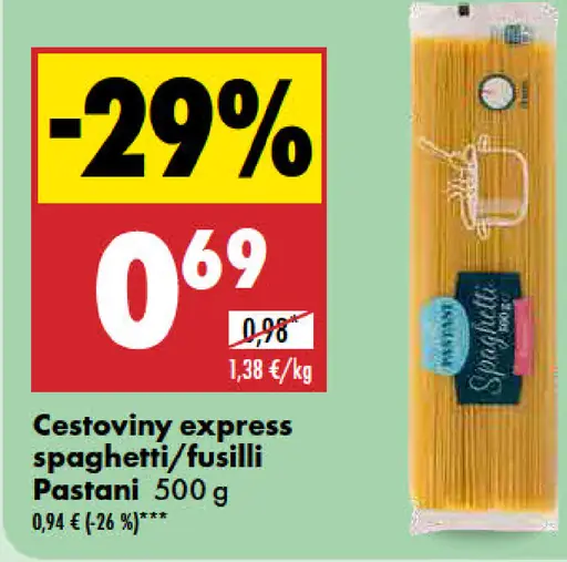 Pastani Cestoviny Express spaghetti