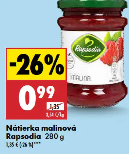 Rapsódia Nátierka malinová
