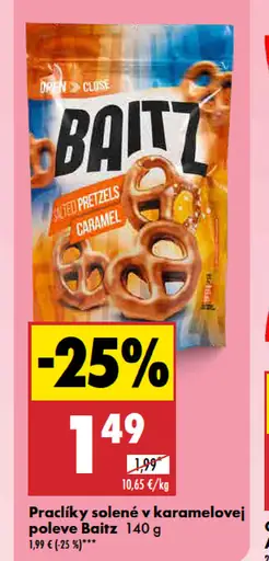 Baitz Praclíky solené v karamelovej poleve