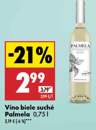 Palmela biele suché